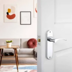 Sandleford Moreton Latch Lever Set - Polished Chrome -COMMAND Sales Store 12836368 2764832953427205