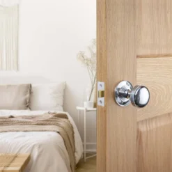 Sandleford Edgeworth Mortice Knob Set - Polished Chrome -COMMAND Sales Store 12836386 6464832953173954