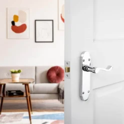 Sandleford Fawley Latch Lever Set - Polished Chrome -COMMAND Sales Store 12836389 1164832954287335