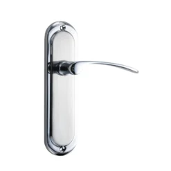 Sandleford Hainton Latch Lever Set - Dual Tone Polished & Brushed Chrome