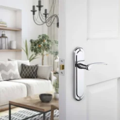 Sandleford Hainton Latch Lever Set - Polished Chrome -COMMAND Sales Store 12836399 9834832954437950