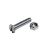 None Machine Screw - Countersunk - Bright Zinc Plated - M4 50mm - 5 Pack