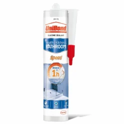UniBond Speed Kitchen And Bathroom Sealant - White Cartridge 291g