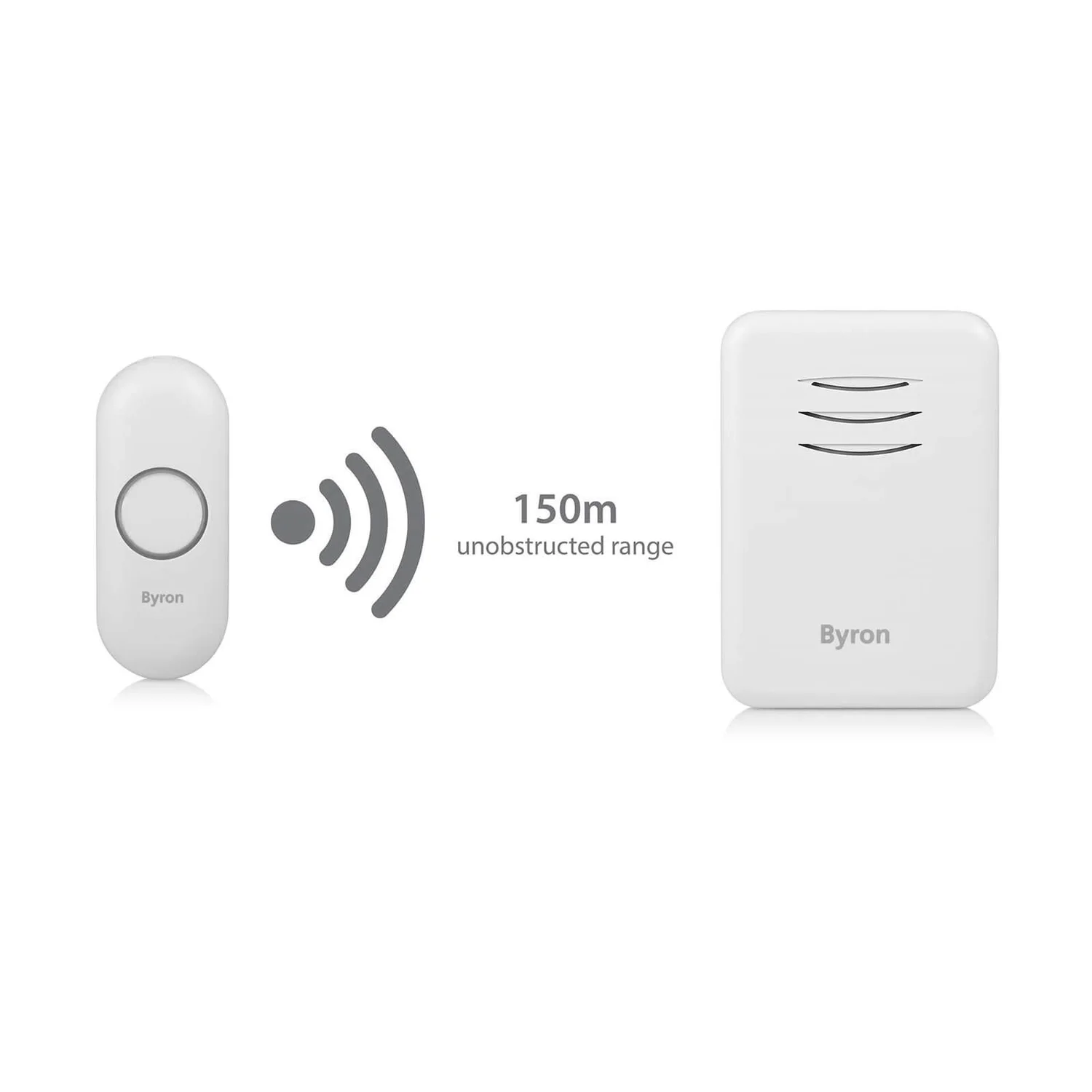 None Byron 22313UK 150m Plug-thru Wireless Doorbell Set 7 None Byron 22313UK 150m Plug-thru Wireless Doorbell Set - Image 7
