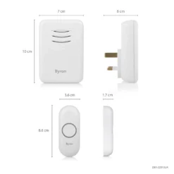 None Byron 22313UK 150m Plug-thru Wireless Doorbell Set 16 None Byron 22313UK 150m Plug-thru Wireless Doorbell Set -COMMAND Sales Store 12840051 6944833168965580
