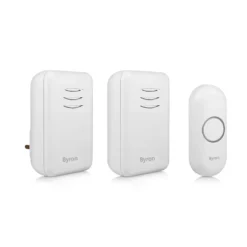 None Byron 22314UK 150m Twin Port/Plug-in Wireless Doorbell Set -COMMAND Sales Store 12840054 1474833171152289