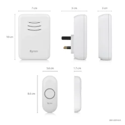 None Byron 22314UK 150m Twin Port/Plug-in Wireless Doorbell Set -COMMAND Sales Store 12840054 1544833171296208