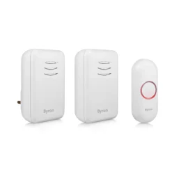 None Byron 22314UK 150m Twin Port/Plug-in Wireless Doorbell Set