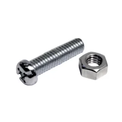 None Machine Screw - Pan Head - Bright Zinc Plated - M4 50mm - 5 Pack