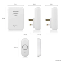 None Byron 22317UK 150m Twin Plug-through Wireless Doorbell Set 16 None Byron 22317UK 150m Twin Plug-through Wireless Doorbell Set -COMMAND Sales Store 12840150 1734833235911474