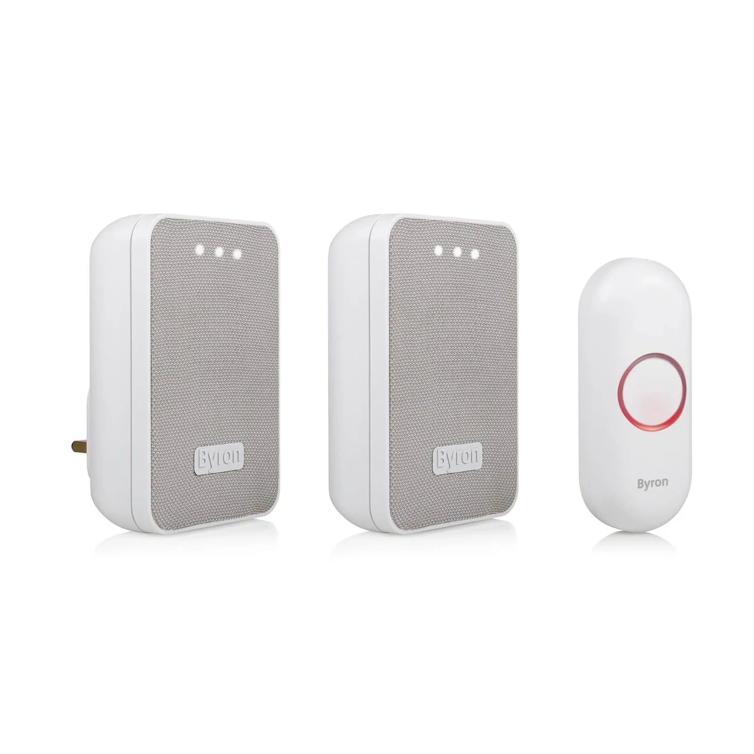 None Byron 22324UK 150m Twin Port/Plug-in Wireless Doorbell Set 1 None Byron 22324UK 150m Twin Port/Plug-in Wireless Doorbell Set