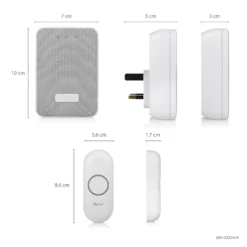 None Byron 22324UK 150m Twin Port/Plug-in Wireless Doorbell Set 18 None Byron 22324UK 150m Twin Port/Plug-in Wireless Doorbell Set -COMMAND Sales Store 12840153 7884833169506015