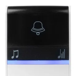 None Byron 23415UK 100m Twin Plug-in Wireless Kinetic Doorbell Set -COMMAND Sales Store 12840164 1484833168609306