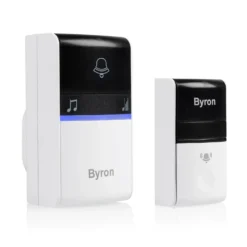 None Byron 23415UK 100m Plug-in Wireless Kinetic Doorbell Set