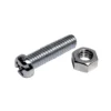 None Machine Screw - Pan Head - Bright Zinc Plated - M6 25mm - 5 Pack