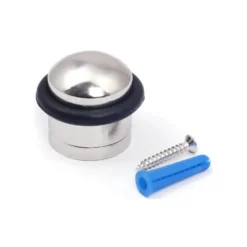 None Dome Stop - Brushed Brass Plated