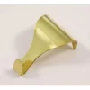 None Picture Rail Hook - Brass - 2 Pack