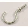 None Round Cup Hook - Zinc Plated - 25mm - 4 Pack