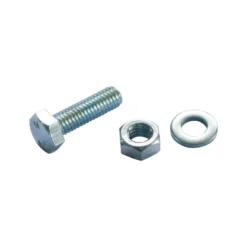 None Hex Bolt - Bright Zinc Plated - M8 25mm - 10 Pack