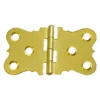 Seat Hinge Steel 38mm Electro Brass - 2 Pack
