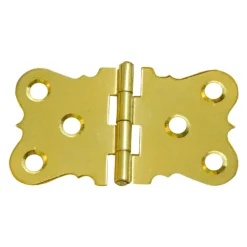 Seat Hinge Steel 38mm Electro Brass - 2 Pack