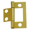 Flush Hinge 38mm Electro Brass - 2 Pack