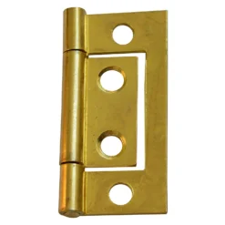 Flush Hinge 50mm Electro Brass - 2 Pack