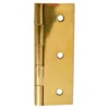 Butt Hinge Steel 63mm Electro Brass - 2 Pack