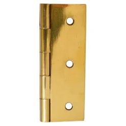 Butt Hinge Steel 63mm Electro Brass - 2 Pack