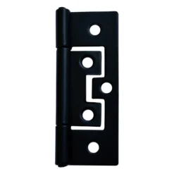 Flush Hinge 63mm Black - 2 Pack