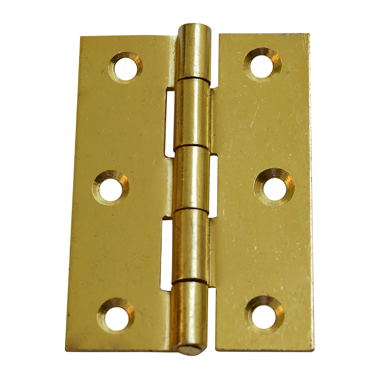 Butt Hinge Solid Drawn 63mm Polished Brass - 2 Pack 2 Butt Hinge Solid Drawn 63mm Polished Brass - 2 Pack - Image 2