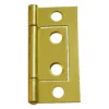 Flush Hinge 50mm Electro Brass - 8 Pack
