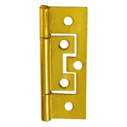 Flush Hinge 63mm Electro Brass - 6 Pack