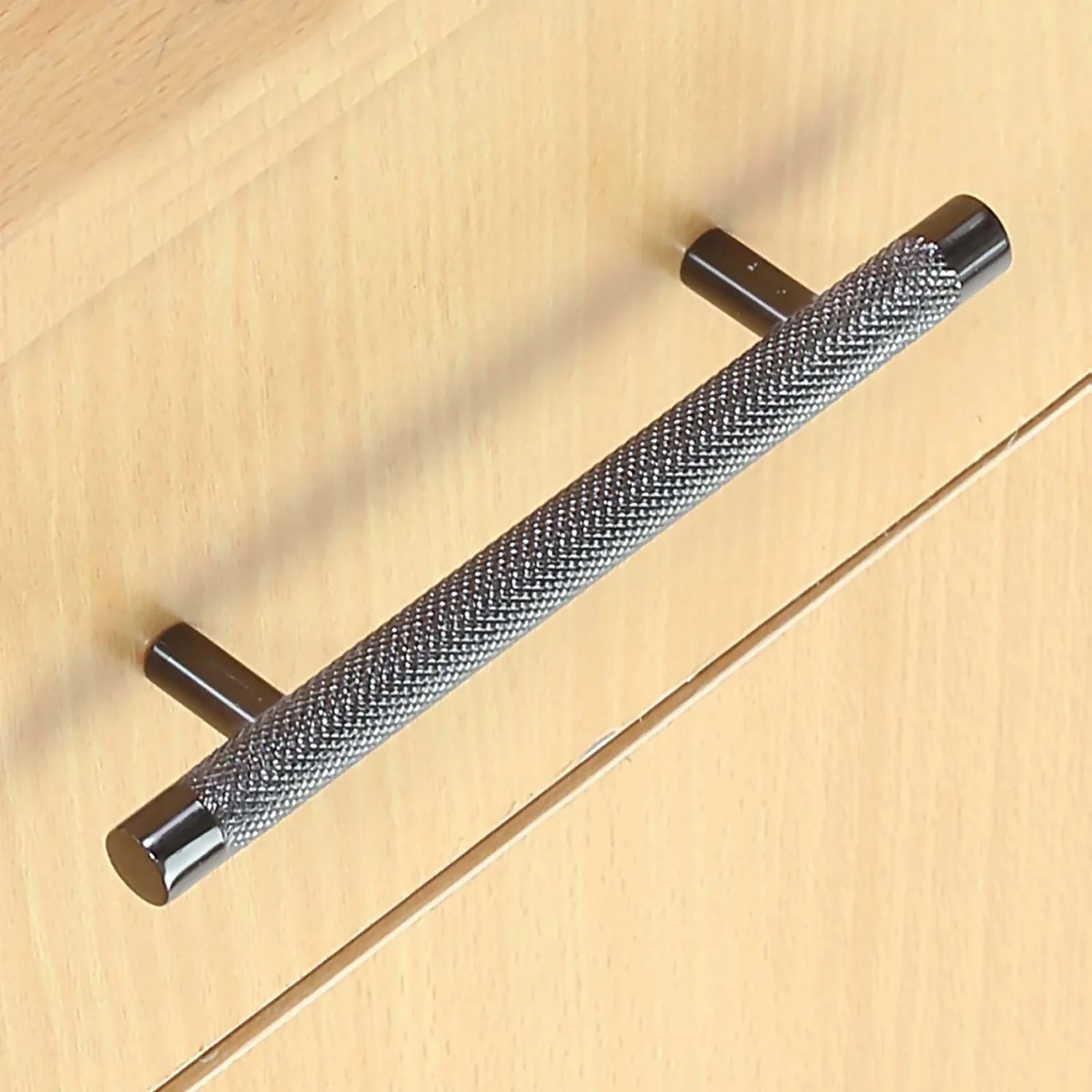 Savona Steel Matt Black T-Bar Handle - 2 Pack 2 Savona Steel Matt Black T-Bar Handle - 2 Pack - Image 2