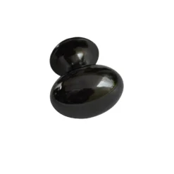 Bowen 21mm Oval Zinc Black Nickel Knob - 2 Pack