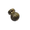 Parabola 64mm Swirl Zinc Antique Brass Cabinet Knob