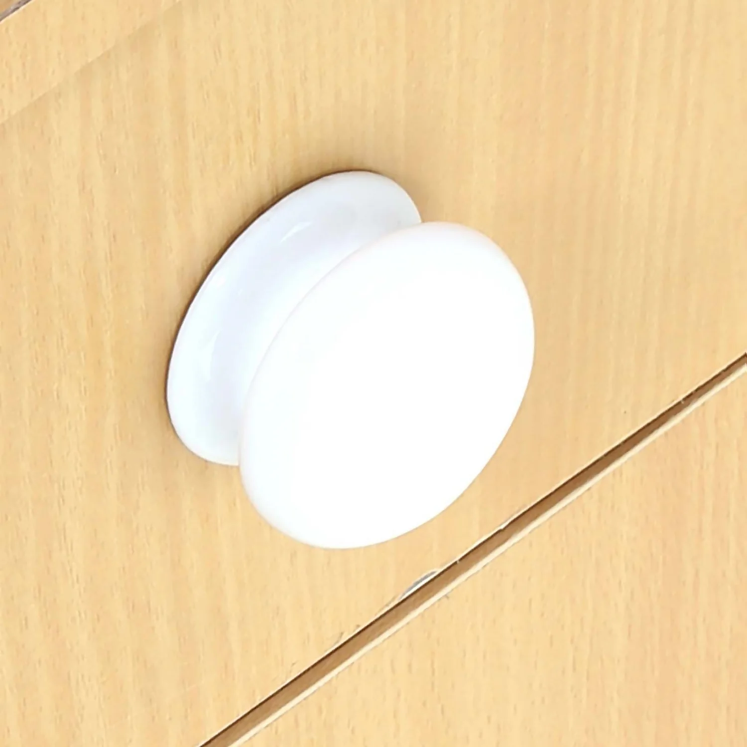Porcelain 40mm White Cabinet Knob - 2 Pack 2 Porcelain 40mm White Cabinet Knob - 2 Pack - Image 2