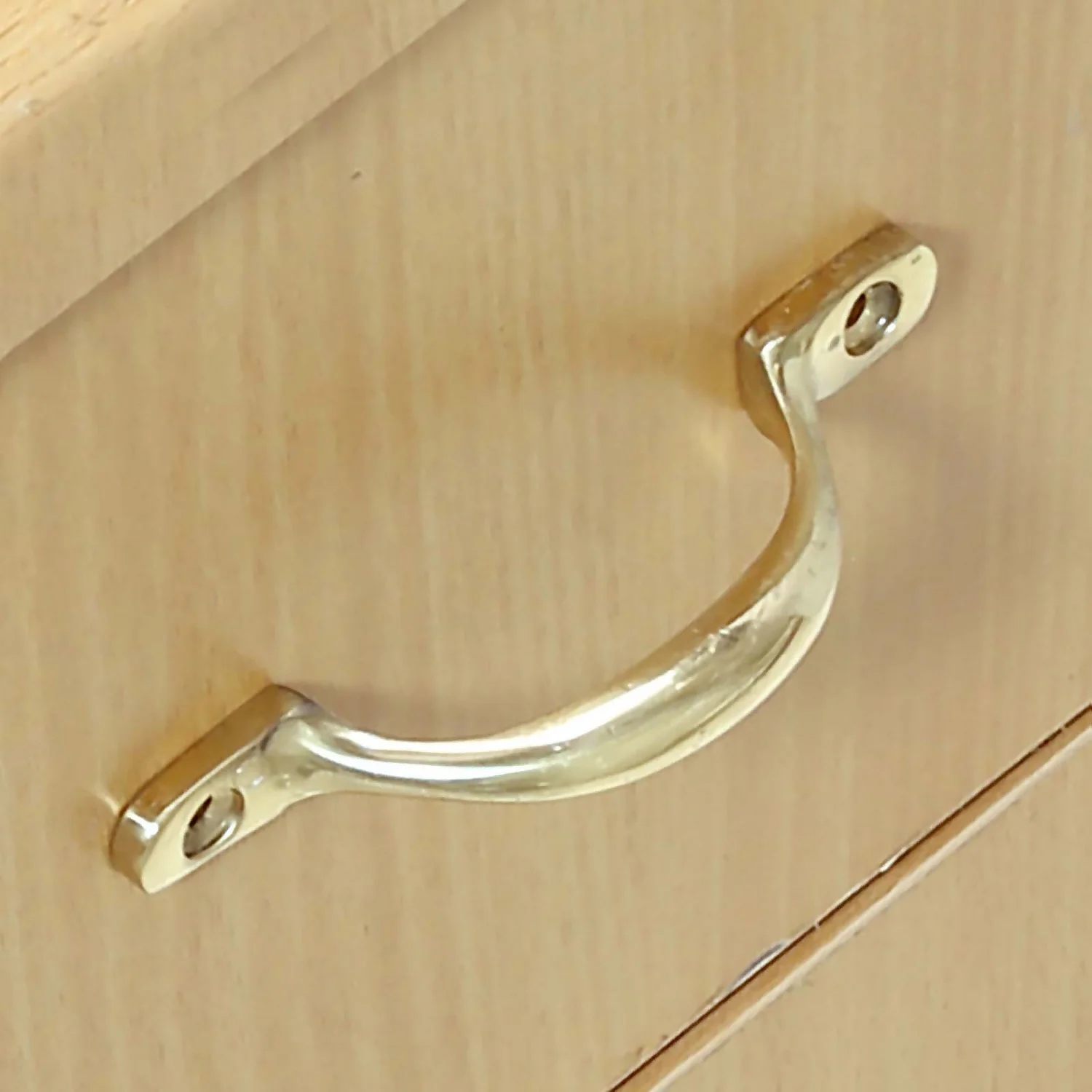 Porlock 50mm Zinc Brass Pull Handle 2 Porlock 50mm Zinc Brass Pull Handle - Image 2
