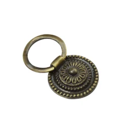 Pembridge 38mm Zinc Antique Brass Ring Pull Handle - 2 Pack