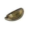 Clifton 50mm Zinc Antique Brass Handle - 2 Pack