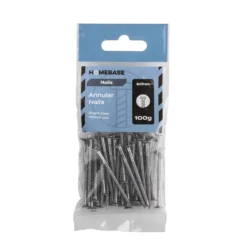 Homebase Bright Annular Nails 50mm - 100g -COMMAND Sales Store 13149272 1495057930094870