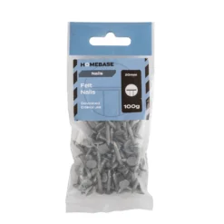 Homebase Galvanised Felt Nails 20mm - 100g -COMMAND Sales Store 13149273 1664936321473678