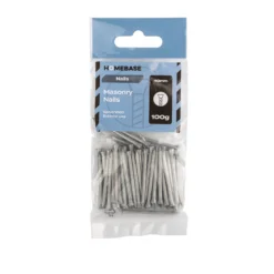 Homebase Galvanised Masonry Nails 40mm - 100g -COMMAND Sales Store 13149289 7804936323038034