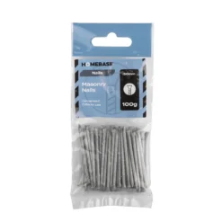 Homebase Galvanised Masonry Nails 50mm - 100g -COMMAND Sales Store 13149291 1914936323092607