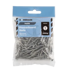 Homebase Galvanised Plasterboard Nails 40mm - 250g -COMMAND Sales Store 13149306 1205043615323313
