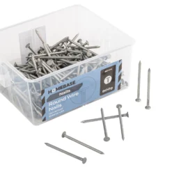 Homebase Galvanised Round Wire Nails 50mm - 500g -COMMAND Sales Store 13149309 4554909884181155