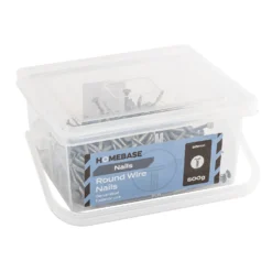 Homebase Galvanised Round Wire Nails 50mm - 500g -COMMAND Sales Store 13149309 7434909884210000