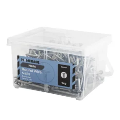 Homebase Galvanised Round Wire Nails 65mm 1Kg -COMMAND Sales Store 13149316 1334920814191744