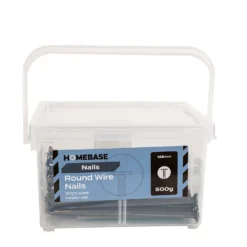 Homebase Bright Round Wire Nails 125mm - 500g -COMMAND Sales Store 13149318 4285020337108325