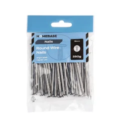 Homebase Bright Round Wire Nails 75mm 250g -COMMAND Sales Store 13149319 3214920814164294